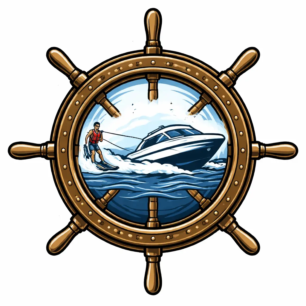 Instruktor przygotowuje kursanta do holowania narciarza wodnego