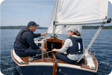 Kurs żeglarski na małym jachcie żaglowym